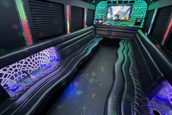 Commerce City Limo Bus Interior