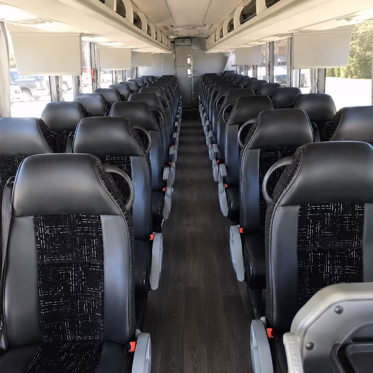 commerce city charter bus interior